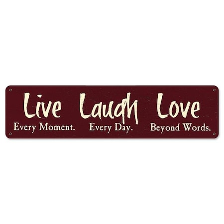 Live Laugh Love Metal Sign - 20 X 5 In.